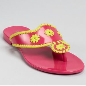 Jack Rogers jelly sandals, 10